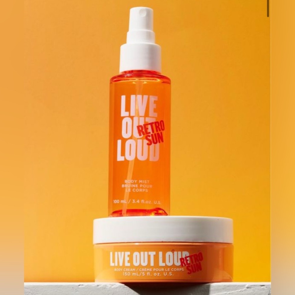 NEW AVON Live Out Loud Retro Sun Body Duo Bundle Guava Tropical Mango Tangerine